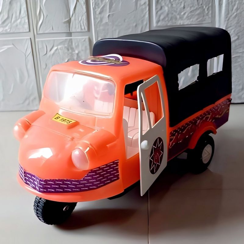 Mainan Bemo Angkutan Umum Jadul Dorong Tarik Suara Mesin jalan Tanpa Baterai Mode Friction - Mainan 