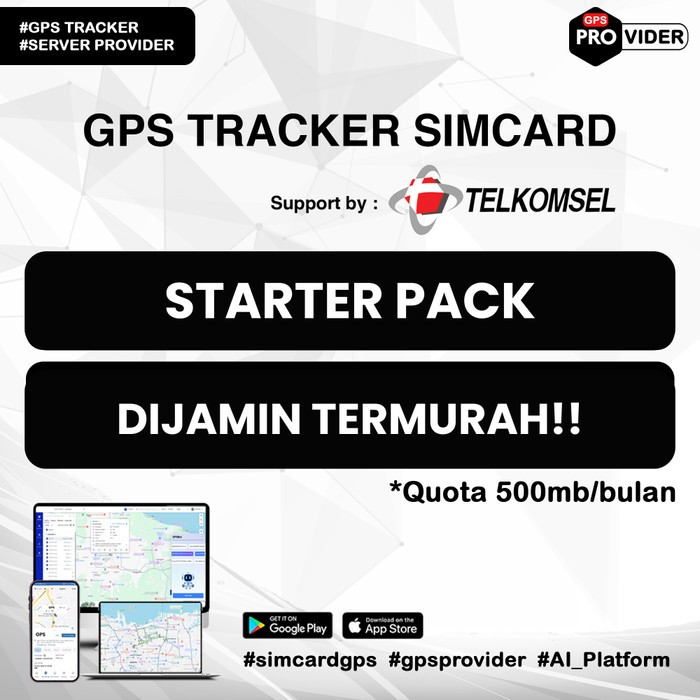 Simcard Telkomsel GPS Tracker 3 Bulan