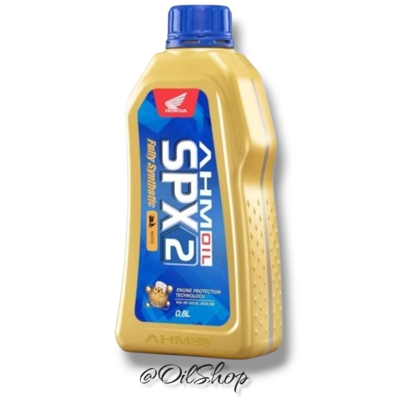 Oli Motor AHM SPX 2 MATIC 0,8L 800ML ID BARCODE Kemasan Baru