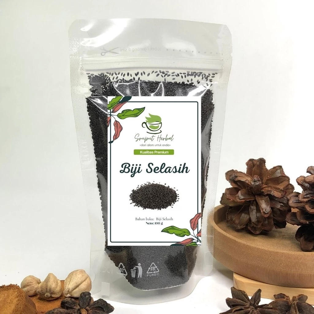 

100gr Biji Selasih Premium Basil Seed Berkualitas JSR 100% Sruput Herbal