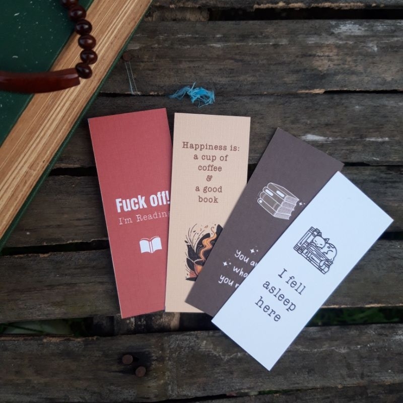 

[30 pcs] Book Addict Bookmark-Pembatas Buku Quotes Menarik (wajib baca deskripsi)