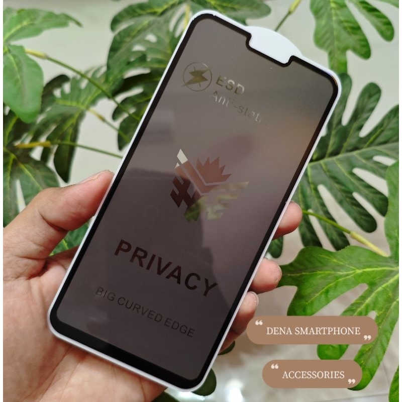 Tempered Glass Asus_X01BDA Asus Zenfone Max Pro M2 X01BD ESD Privacy Anti Spy