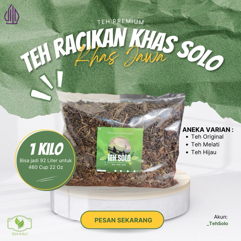 

TEH RACIK ASLI SOLO 1kg (Premium Asli Khas Solo)