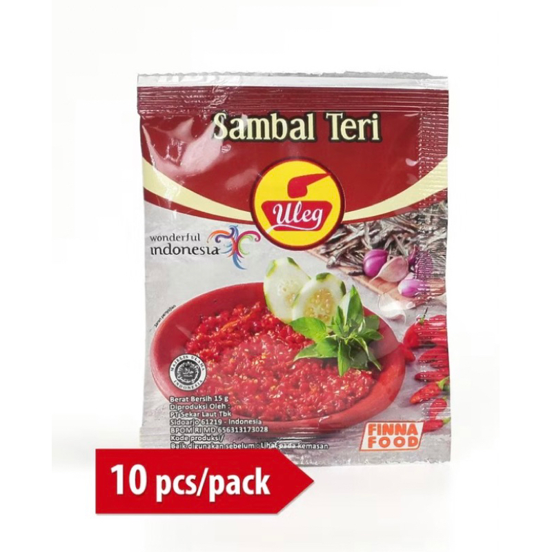 

Uleg Sambal Teri 10Pcs/1pack