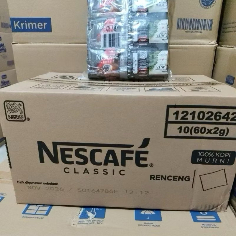 

Nescafe Classic 1 pack isi 60 sachet