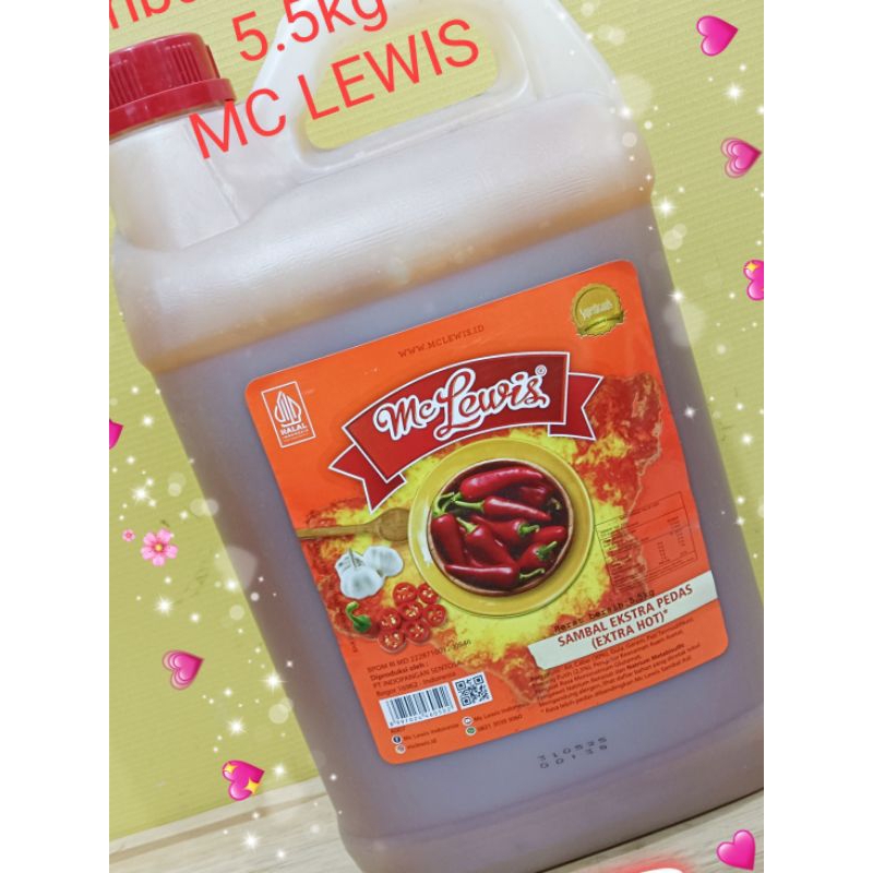

MCLEWIS SAUS SAMBEL EXTRA HOT DRIGEN 5.5KG