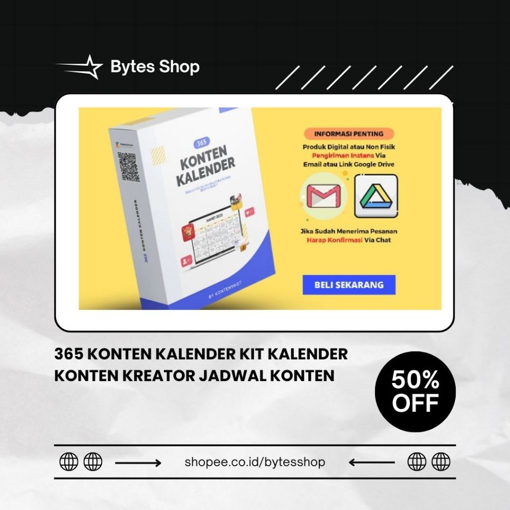 365 KONTEN KALENDER KIT KALENDER KONTEN KREATOR JADWAL KONTEN