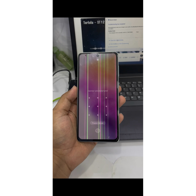 LCD SAMSUNG A73 COPOTAN ORIGINAL 100%
