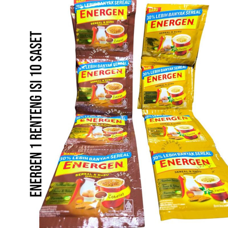 

Energen 1 renceng Energen vanila minuman sereal Energen cokelat