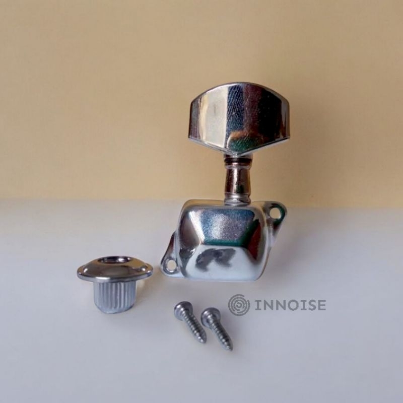 Dryer Pemutar Gitar Akustik Chrome Satuan