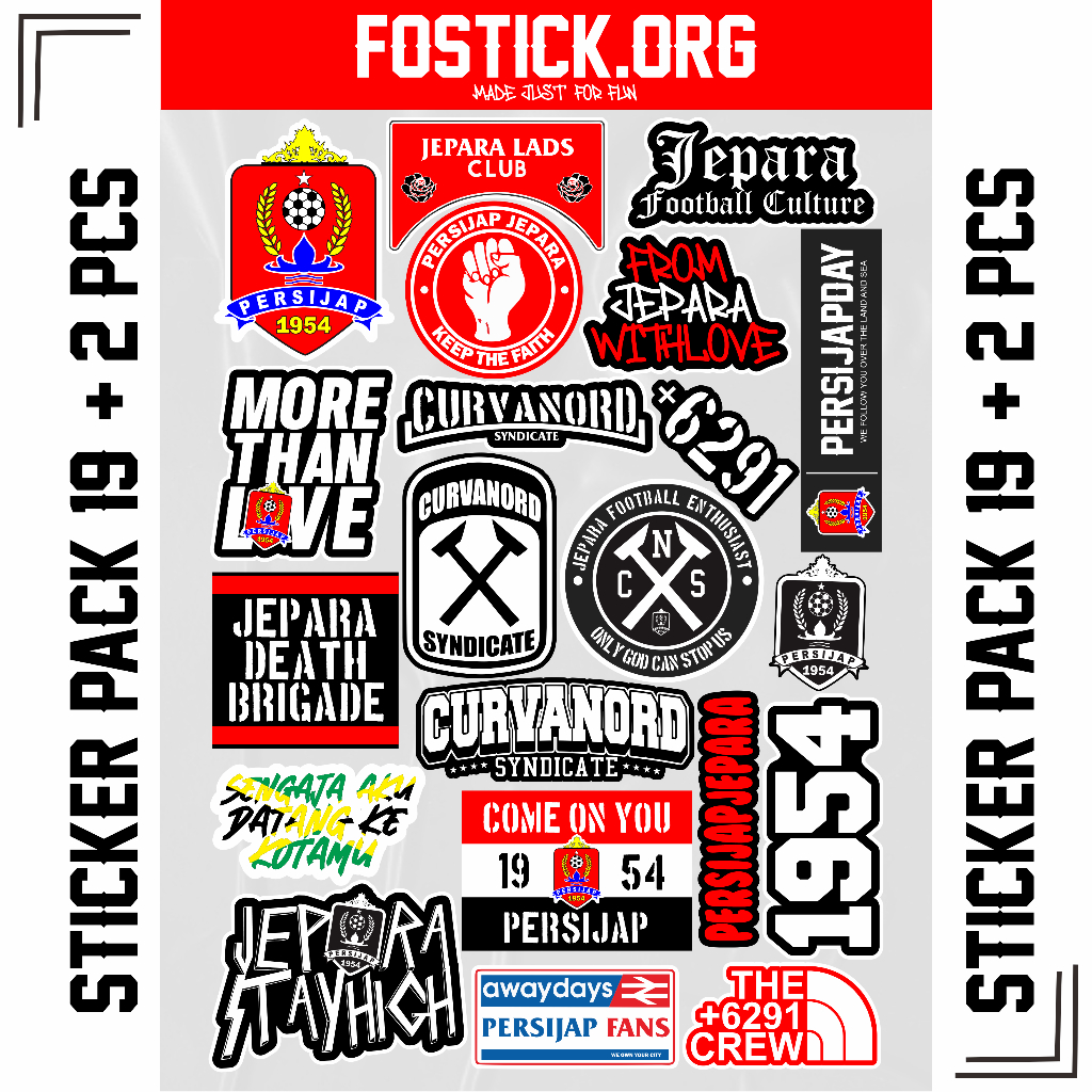 

STICKER PACK PERSIJAP | STIKER PACK PERSIJAP CURVANORD SYNDICATE[19+2pcs]