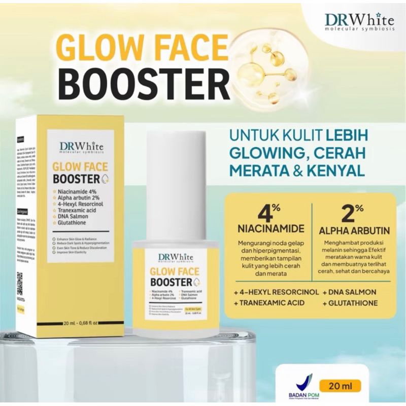 DRWHITE GLOW FACE BOOSTER SERUM PENCERAH