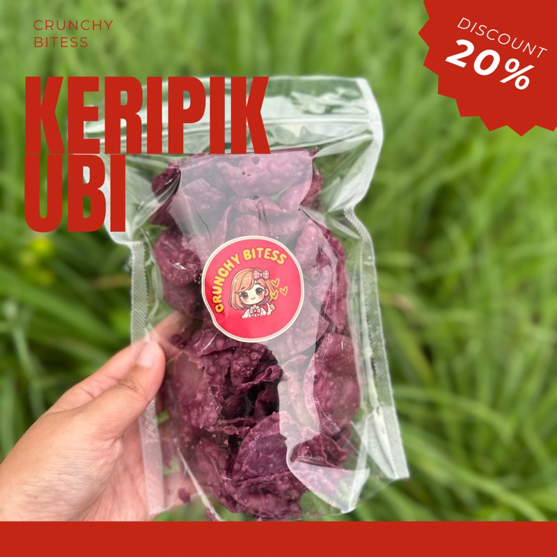 

Cemilan Keripik Ubi Ungu Renyah
