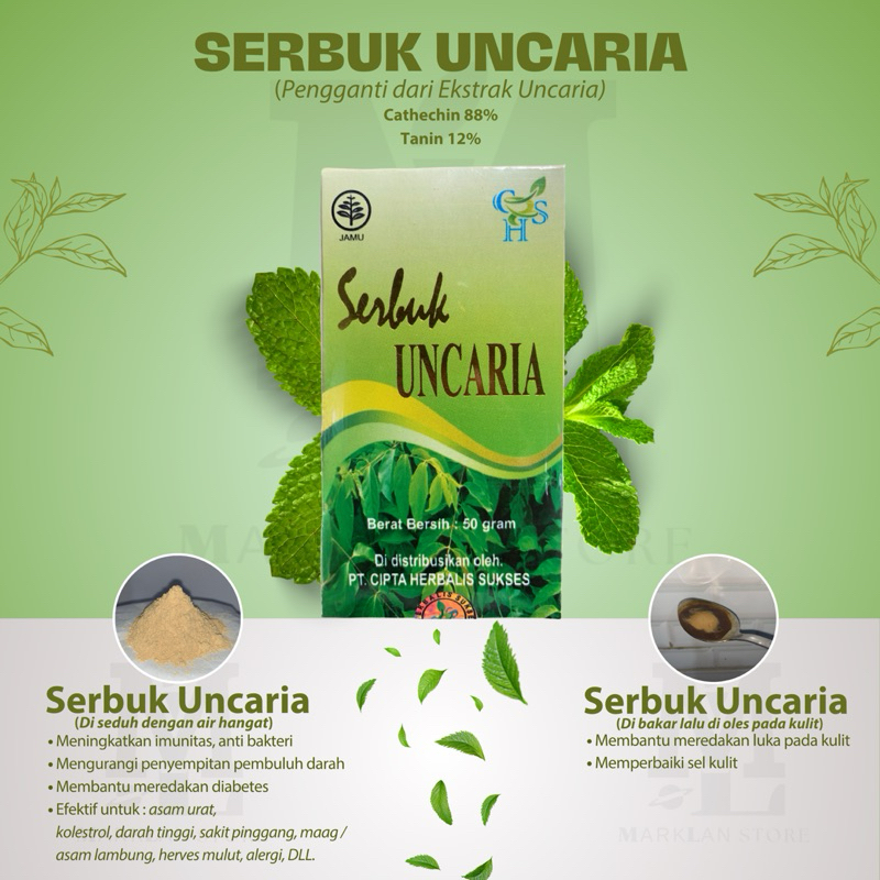 Serbuk Uncaria Pengganti Ekstrak Uncaria 50gram