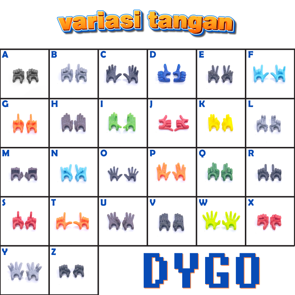 Aksesoris / koleksi berbagai jenis model tangan Titan Dummy 13 Articulated action figure, dygo filam