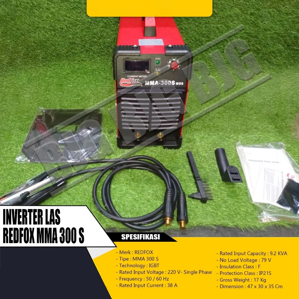 MESIN LAS / INVERTER LAS REDFOX MMA 300 S - SINGLE PHASE