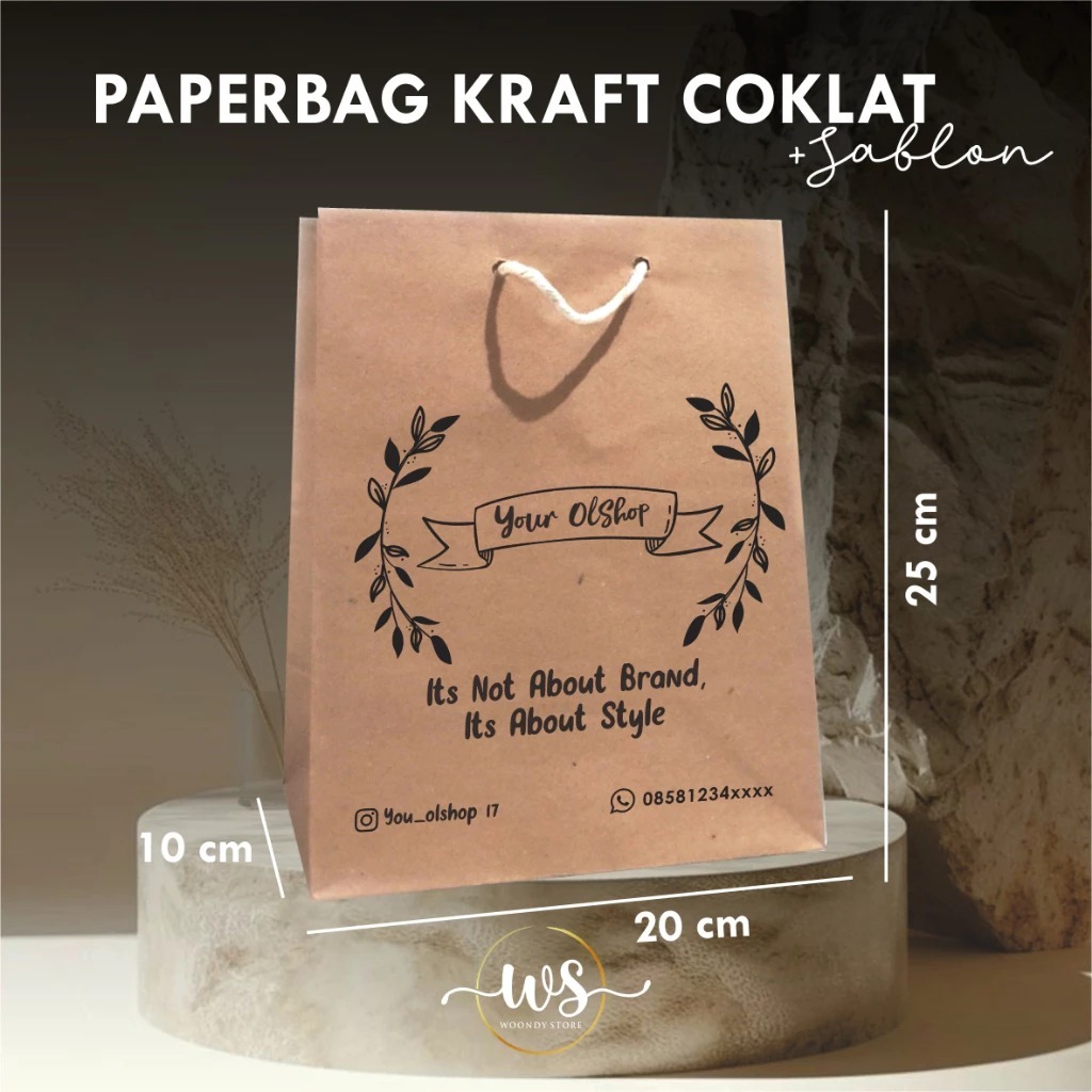 

PAPER BAG CUSTOM SABLON - TAS SOUVENIR PERNIKAHAN / OLSHOP BAHAN KRAFT SABLON - TAS HAJATAN CUSTOM