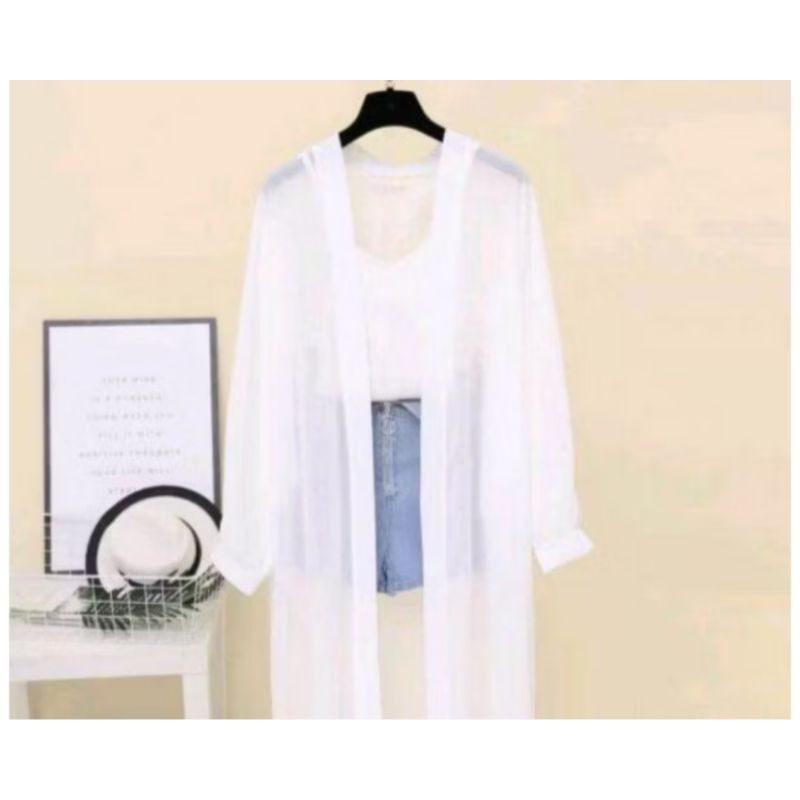 OUTER TERMURAH CARDIGAN ATAW LONG CARDI ceruty Babydoll OUTER WANITA DEWASA CERUTY BABYDOLL lembut P