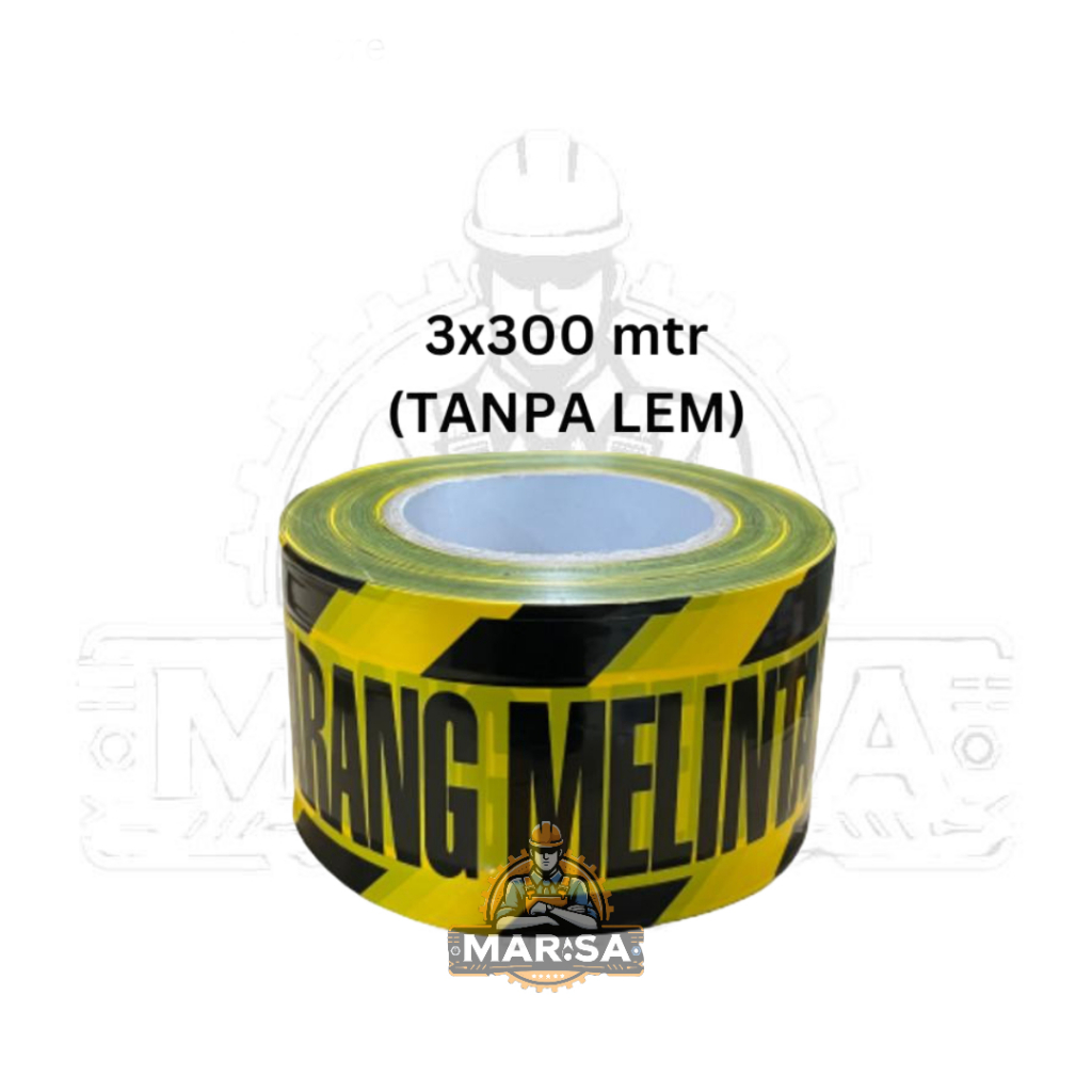 Baricade Line/Police Line/Safety Line 3"x300m DILARANG MELINTAS police line