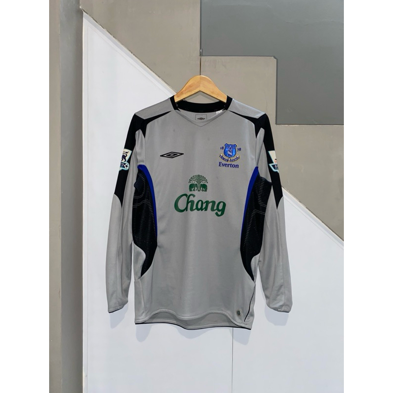 jersey retro vintage everton away 2005 - 2006 long sleeve original