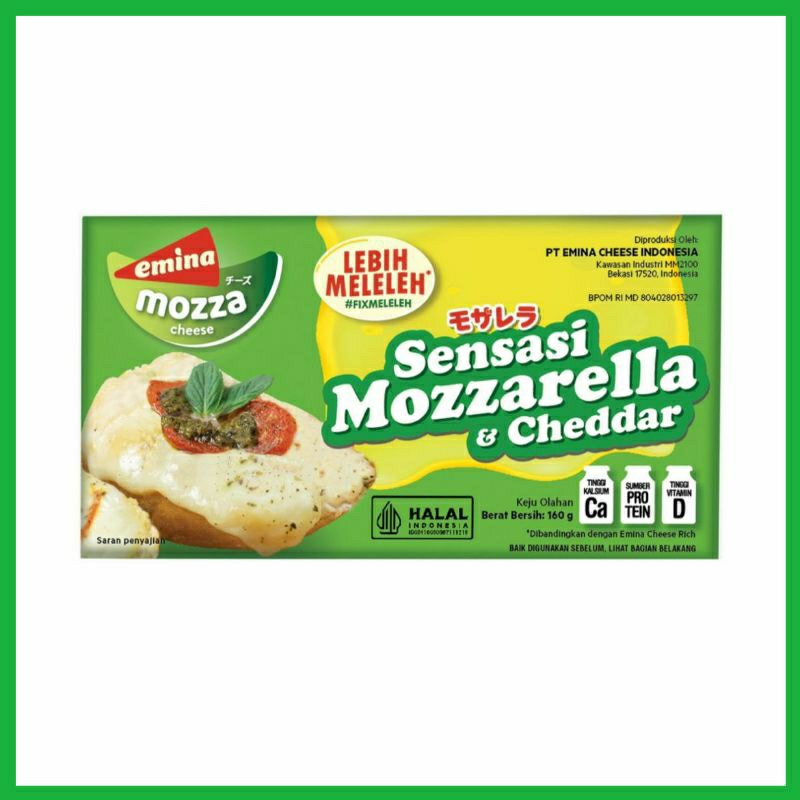 

PROMO EMINA Keju Mozzarella & Cheddar 160 gr