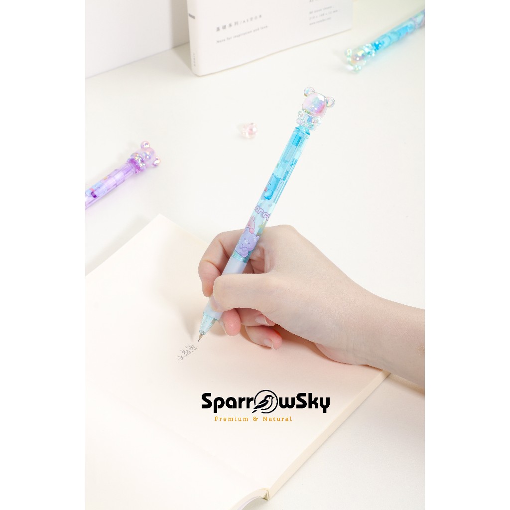 

SPARROW MECHANICAL Pensil / AUTOMATIC Pencil / Alat Tulis Karakter Lucu Cantik BEAR CUB (8174)