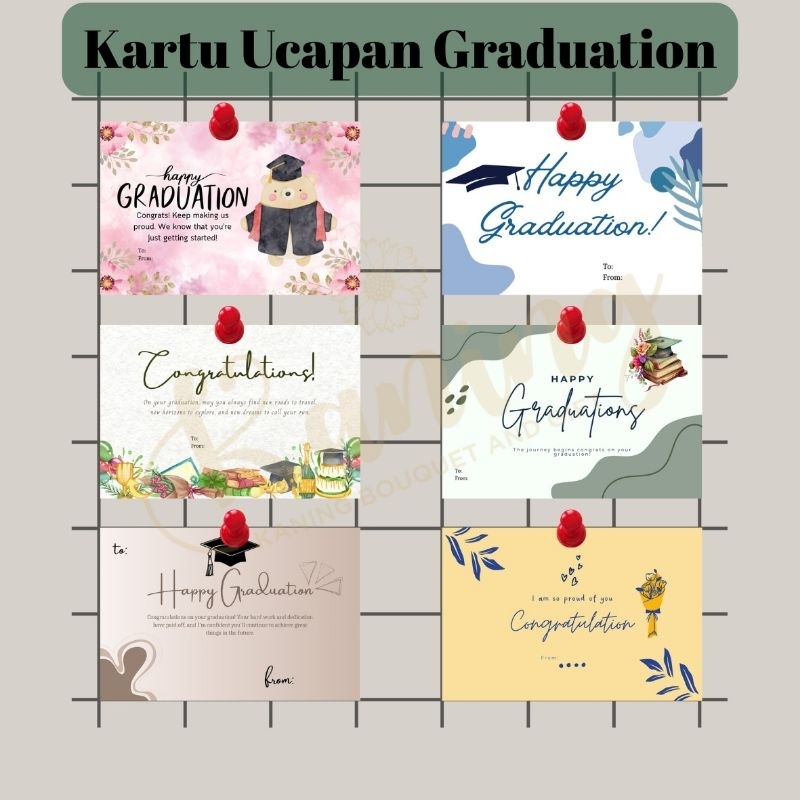 Kartu Ucapan Happy Graduation / Greeting Card Happy Graduation / Gift card GRADUATION