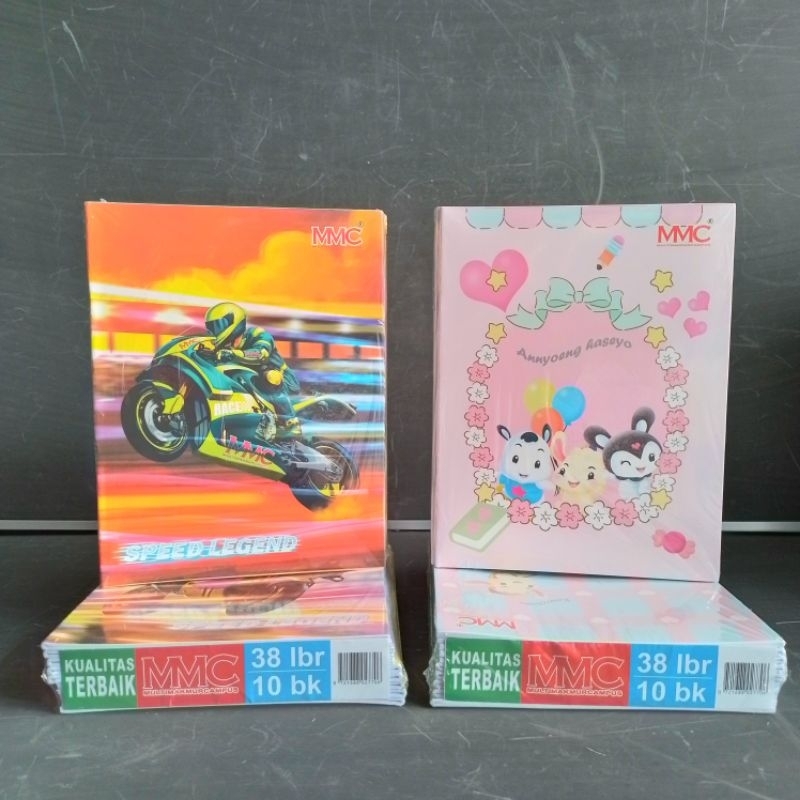 

Buku Tulis MMC 38 Lembar Motif Anak ( Pak 10 Buku ) [ Original ]