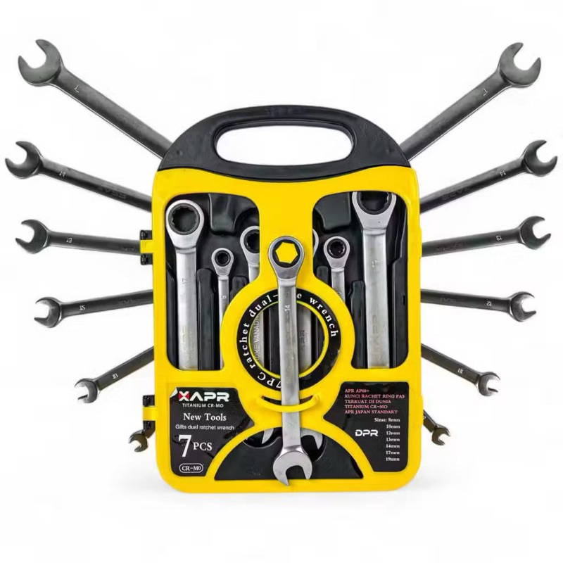 Kunci ring pas rachet 7pcs APR AP68+