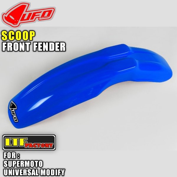 UFO SCOOP UNIVERSAL FRONT FENDER COVER - SPAKBOR DEPAN TRAIL - GTX GASSTRACK - SUMO SUPERMOTO MOTOCR
