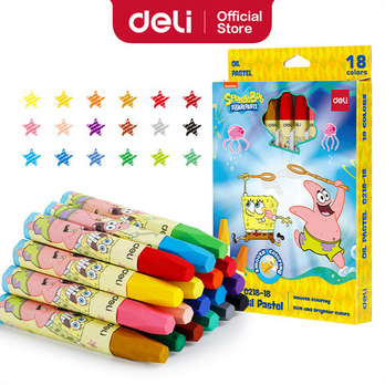 

OIL PASTEL SMOOTH COLORING SPONGEBOB EDITION - DELI OIL PASTEL C218 - 18