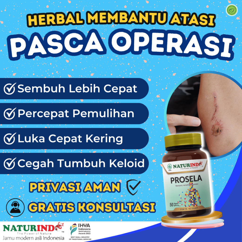 Prosela Mempercepat Proses Penyembuhan Luka Pasca Operasi Cegah Keloid Diabetes Luka Bakar Naturindo