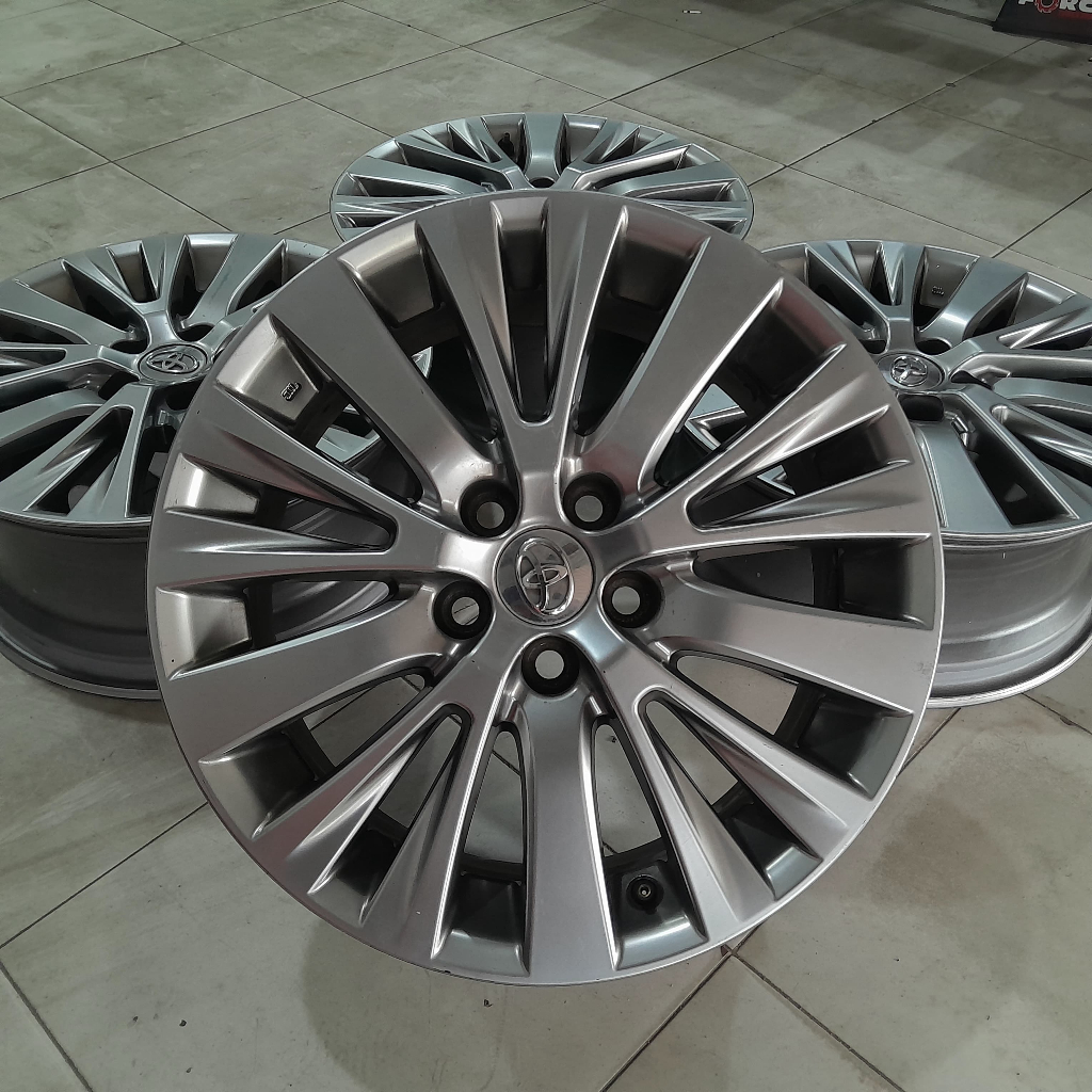 velg mobil copotan toyota alphard velfire ring 18 bekas rasa baru velg mobil bekas alphard