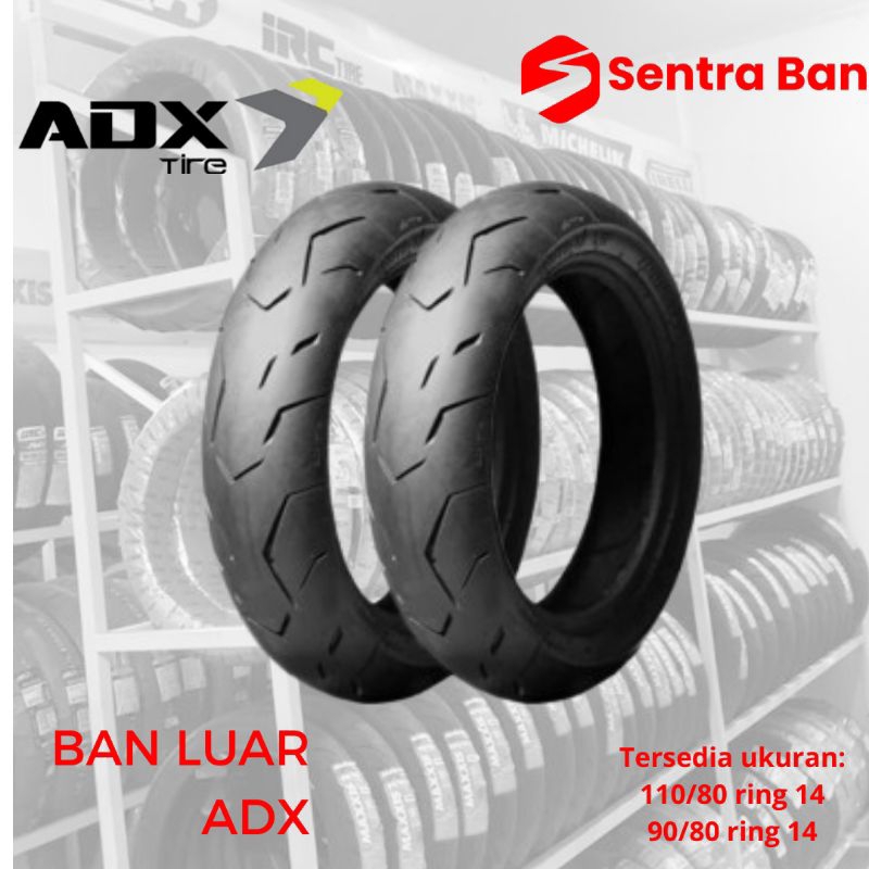 Ban luar balap matic ring 14 adx 90/80 110/80 tubeless