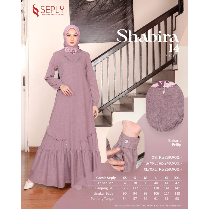 GAMIS SEPLY SHABIRA 14 PURPLE
