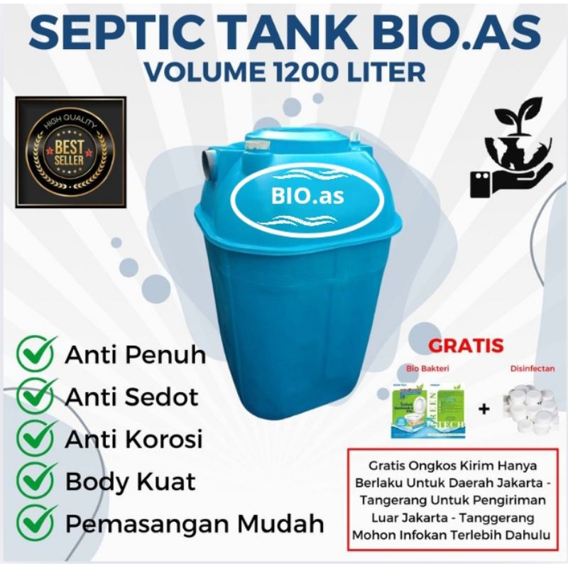 Bio septictank/septictank/septic tank bio / 1200L