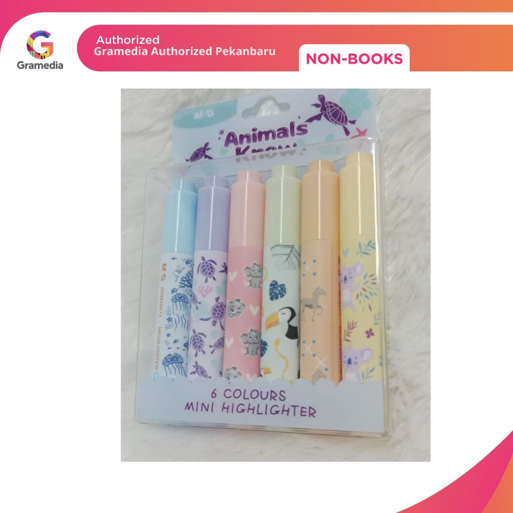 

Gramedia Pekanbaru - M&G ANIMALS KNOW MINI HIGHLIGHTER 6COLORS AHM29671060111H