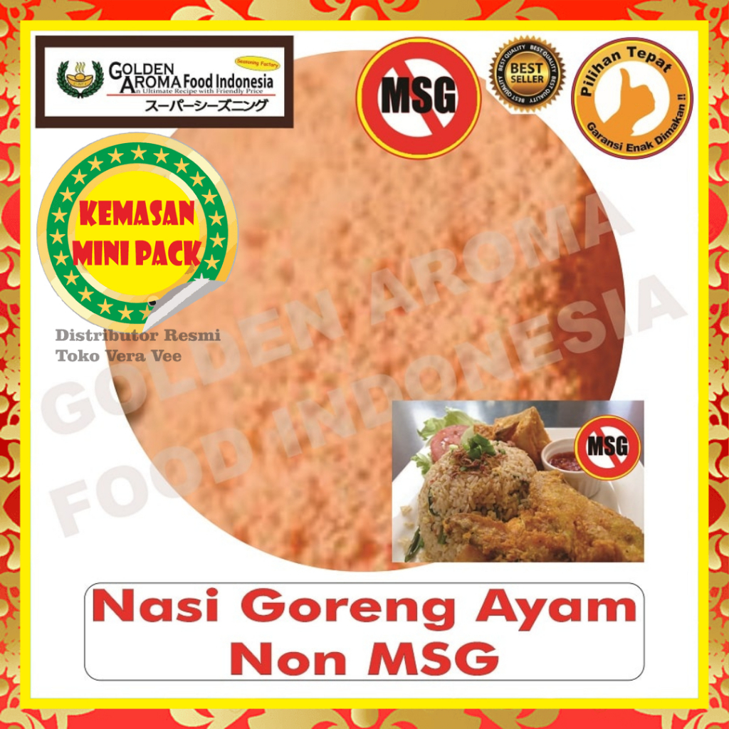 

Aneka Bumbu Nasi Goreng Ayam Non Msg, Nasi Goreng seafood Non Msg, Nasi Goreng Pedas Non Msg, 100gr GAFI Seasoning Powder