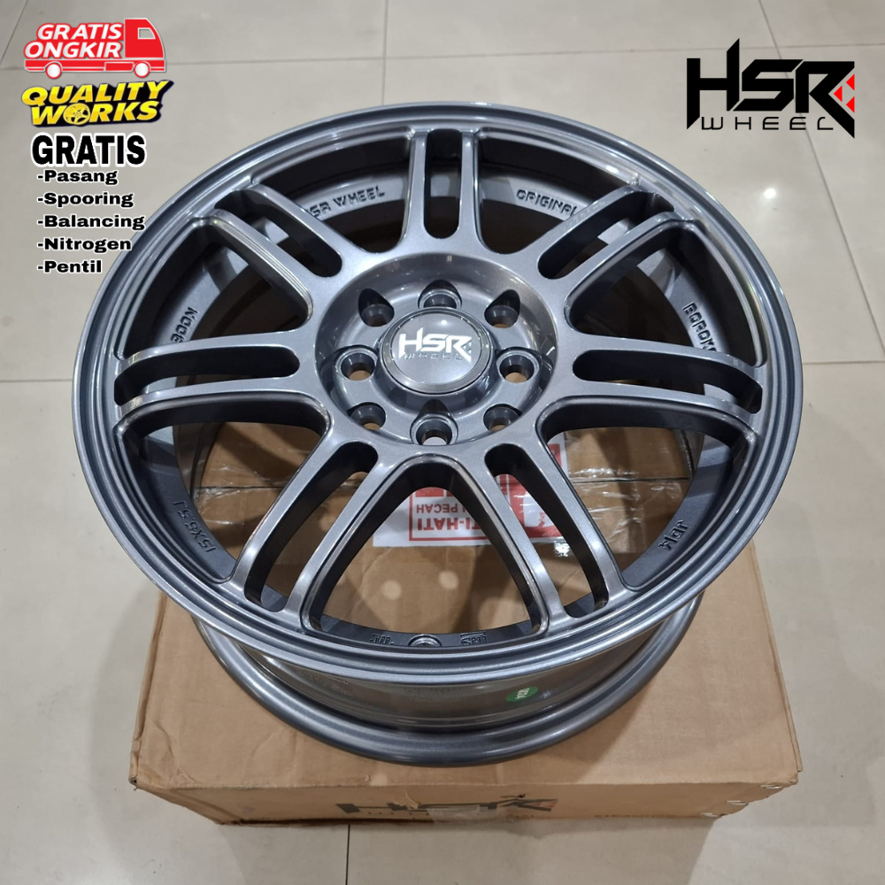 Paket Velg Dan Ban Mobil Sigra Calya Ring 15 HSR Wheel Boon Ban Accelera