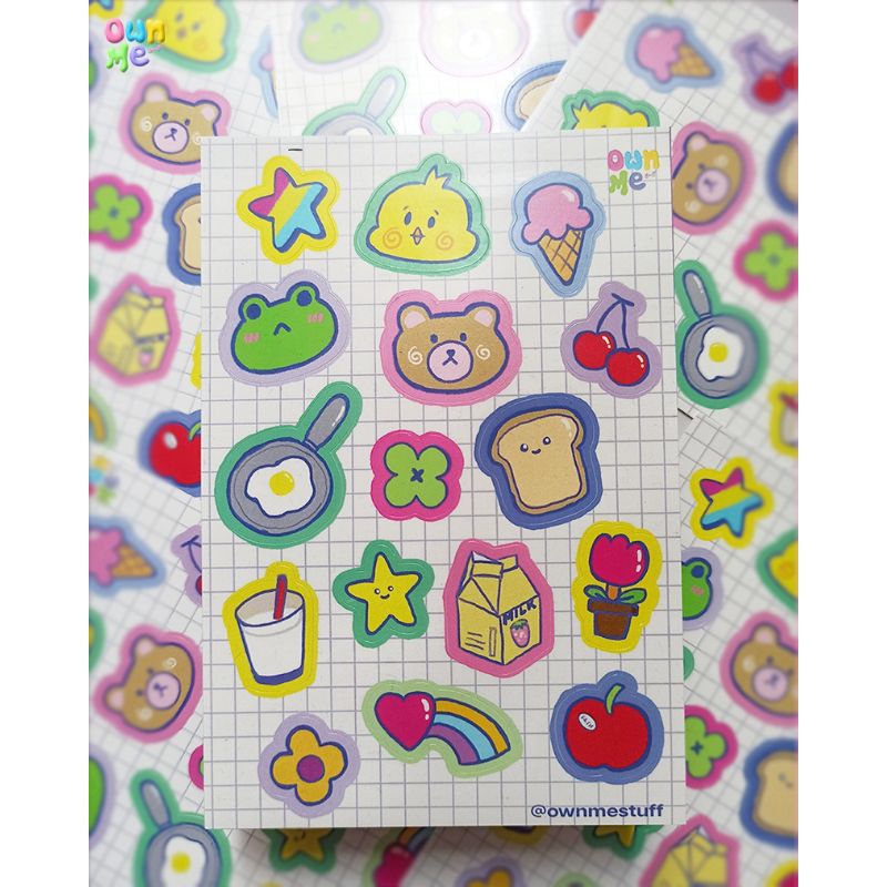 

Doodle version sticker sheet