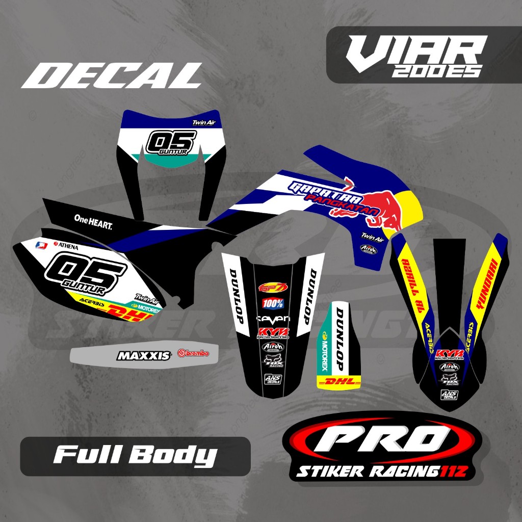 Decal Viar Cross-x 200es custom Decal Viar 200 es Decal viar free request