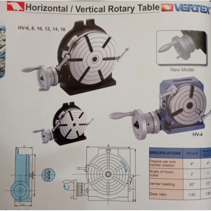 Vertex Rotary table hv-12