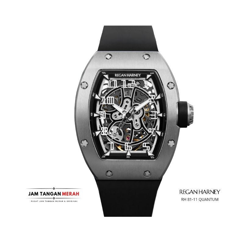 Jam Tangan REGAN HARNEY QUANTUM RH 81-11 Automatic Case Titanium Original