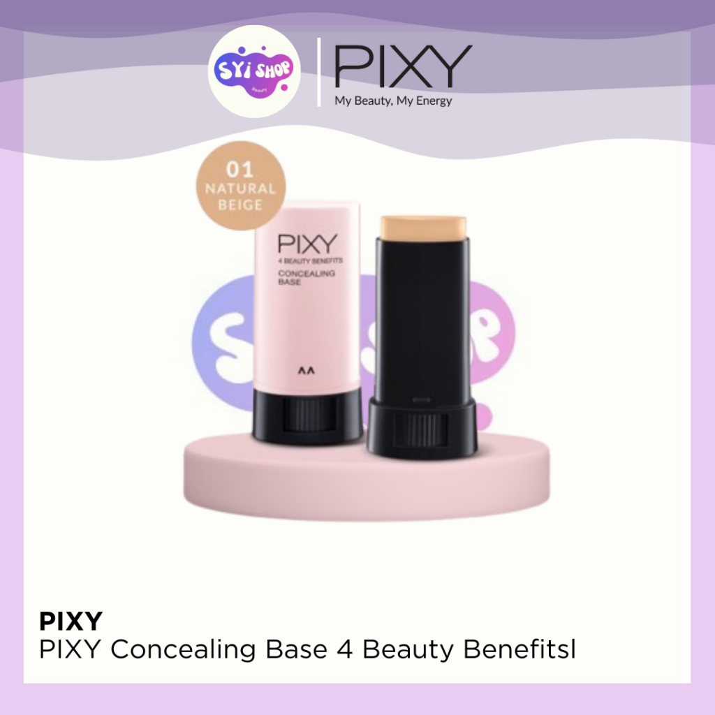 PIXY Concealing Base 4 Beauty Benefits – Concealer + Foundation, Tahan Lama & Ringan