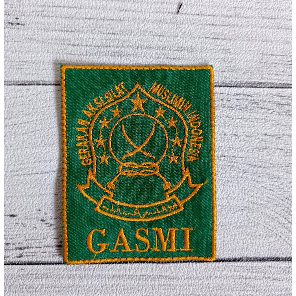 Badge Gasmi bet gasmi bordir Badge Gasmi Pagar Nusa Gasmi label Hijau bordir