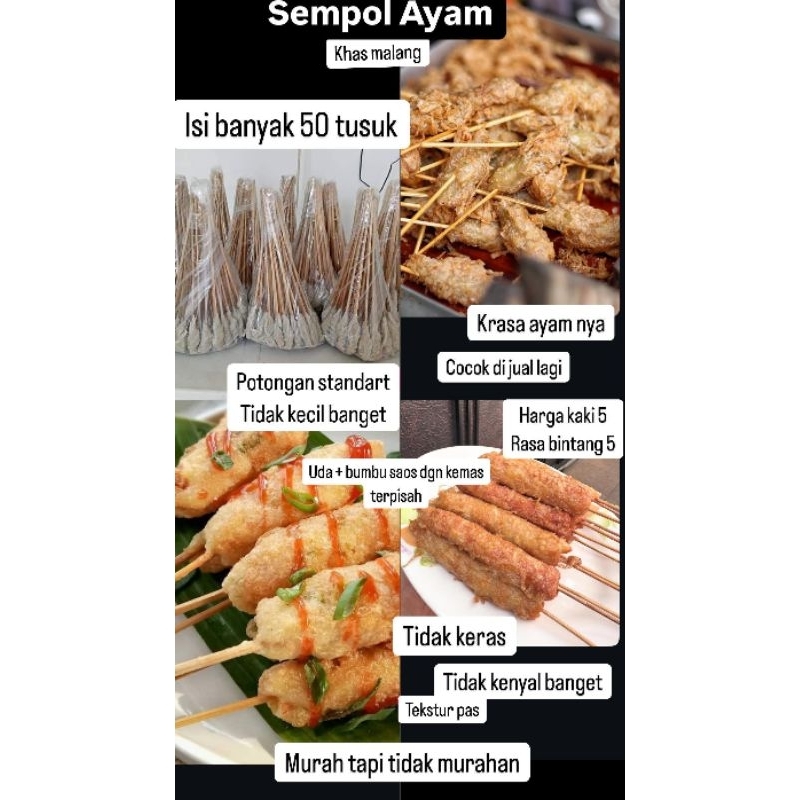 

VIRALLL Sempol ayam khas malang isi 50 pcs