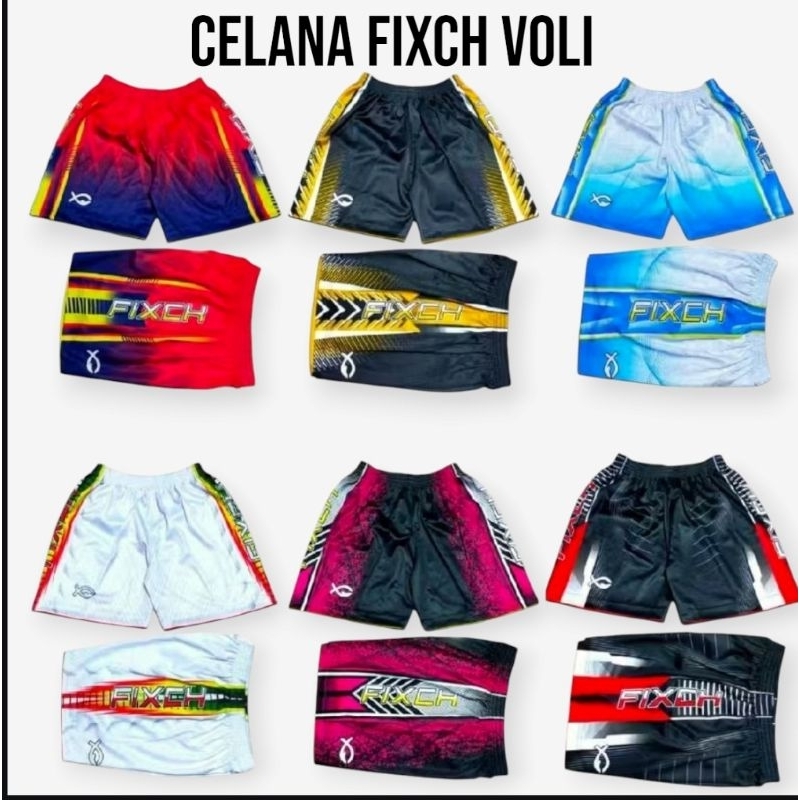 celana fixch tarkam voli full printing voli celana voli full printing voli sepakbola badminton badmi