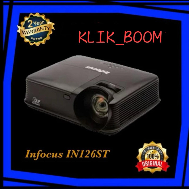 InFocus IN126ST Proyektor Short Throw 3000 ANSI Lumen Hitam
