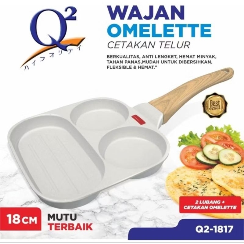 WAJAN OMELETTE Q2-1817 burger egg grill q2 burger egg q2 wajan telur q2 cetakan telur q2 grill pan