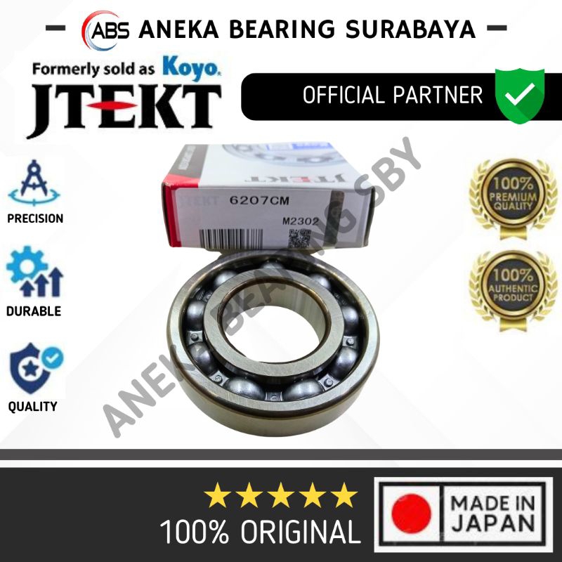 BEARING 6207C3 KOYO JEPANG ORIGINAL AS KRUK TIGER 6207 C3 35X72X17
